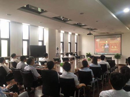 蘇鹽集團集中收聽收看慶祝中國共產(chǎn)黨成立100周年大會盛況